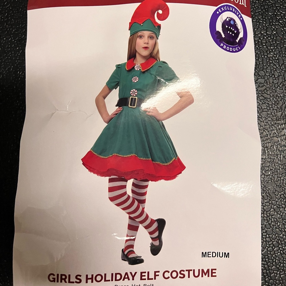Girl elf costume size Medium (8-10)